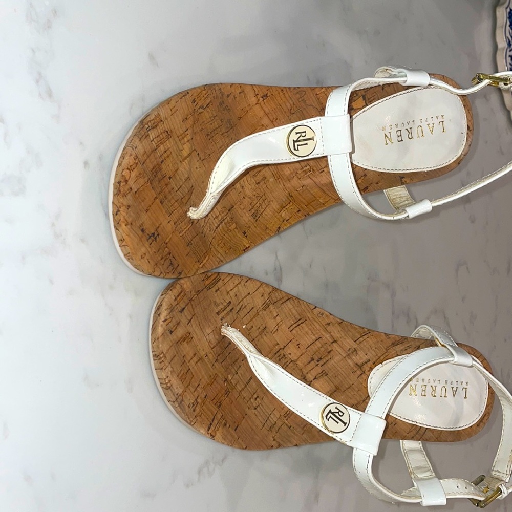 White Summer sandals